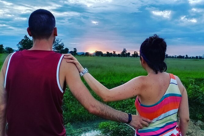 Afternoon Tour BambooTrain & Bat Cave - Rice fields, village roads, and everyday Battambang