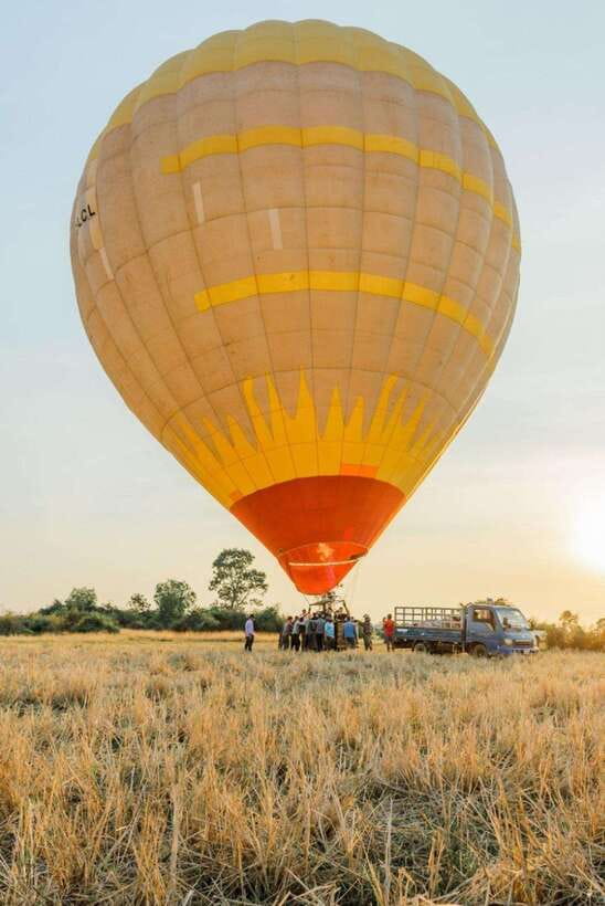 Angkor Stunning Hot Air Balloon - Weather Can Change the Morning Quickly