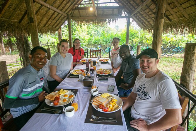 Angkor Sunrise Bike Tour / E-Bike or Tuk Tuk - Riding the forest paths toward Bayon