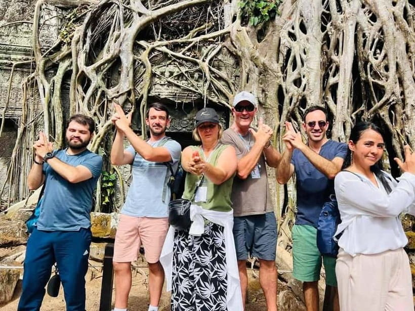 Angkor Sunrise or Sunset Tour (includes breakfast or lunch) - Bayon’s stone faces inside Angkor Thom