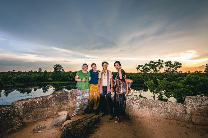 Angkor Sunset & Gondola Ride By Jeep - Sunset on Angkor Thom’s moat