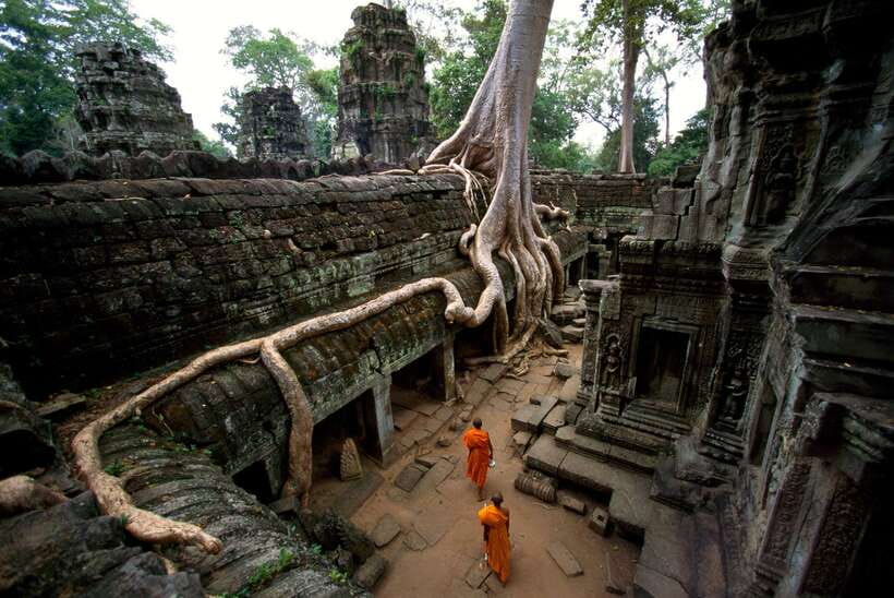 Angkor Wat: Small-Group Tour with Balloon Ride and Lunch - The Terraces and Ta Prohm’s tree roots