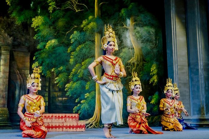 Apsara Dance Show with Buffet Dinner and Transportation Included - Sitting Down to the Khmer Buffet