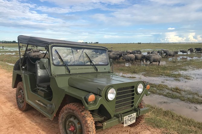 Authentic Cambodian Countryside Jeep Experience - A brief stop at a village market