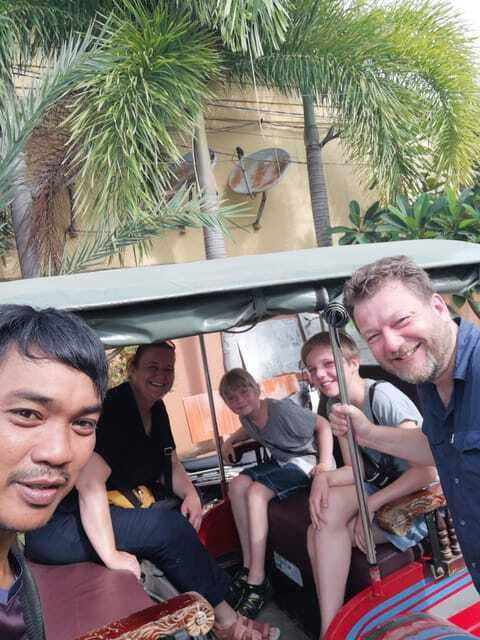 Bamboo train. Phnom Sampove cave. Bat cave and Banan Temple - The bamboo train and its extra $5 fee