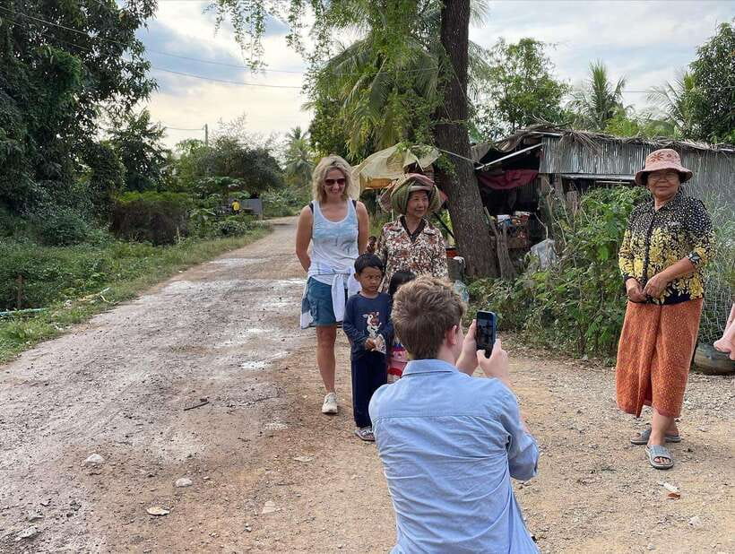 Battambang: Bamboo Train, Bat Cave and Killing Cave Tour - Following the river toward village life