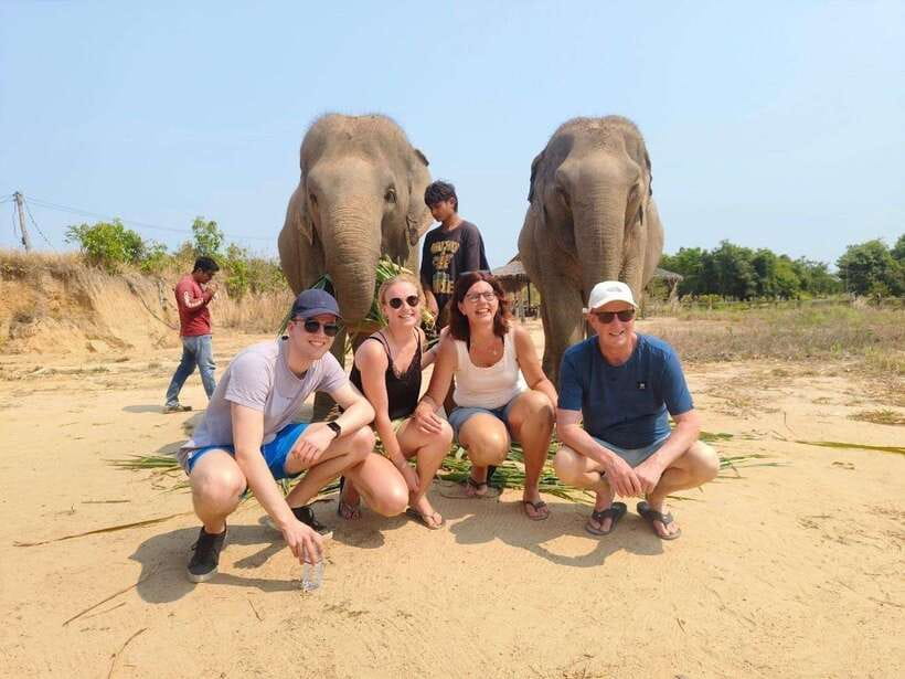 Elephant Sanctuary Cambodia, Pickup and drop off included - Meeting rescued elephants outside Siem Reap