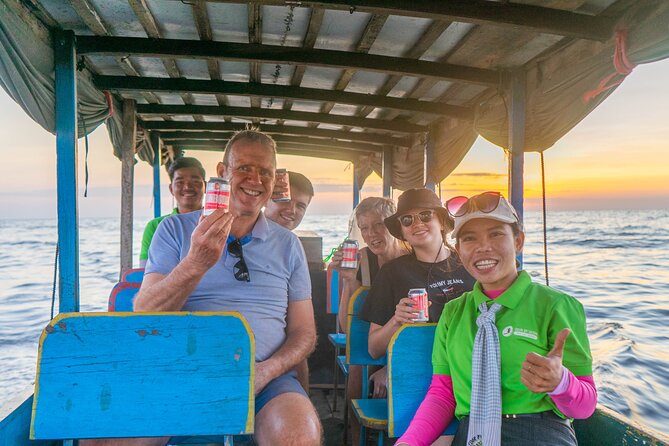 Floating Village Sunset boat Vespa Tour / Tuk Tuk Available - Khmer snacks and a closer look at rural life