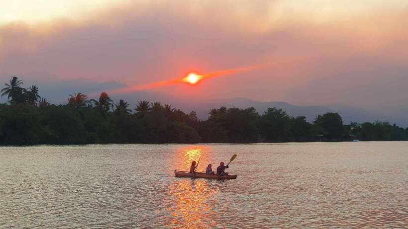Green Cathedral Kayaking Journey & Reflection River View - Bopha Prey Kampot and the start of the paddle