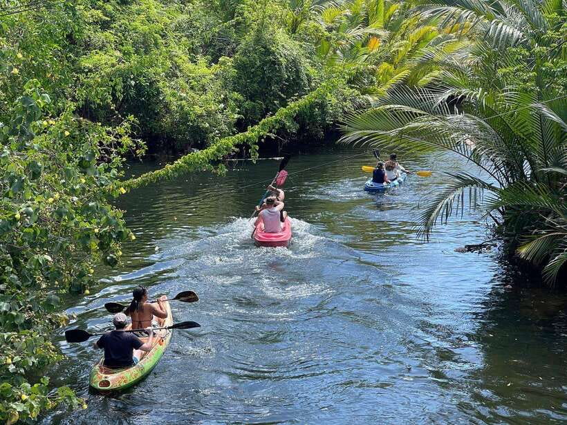 Kayaking tour around green cathedral - Paddling beneath Kampot’s Green Cathedral