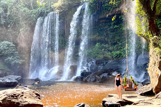 Kulen Waterfall Day Tour with Snacks Small-Group - Swimming at Phnom Kulen’s two waterfalls