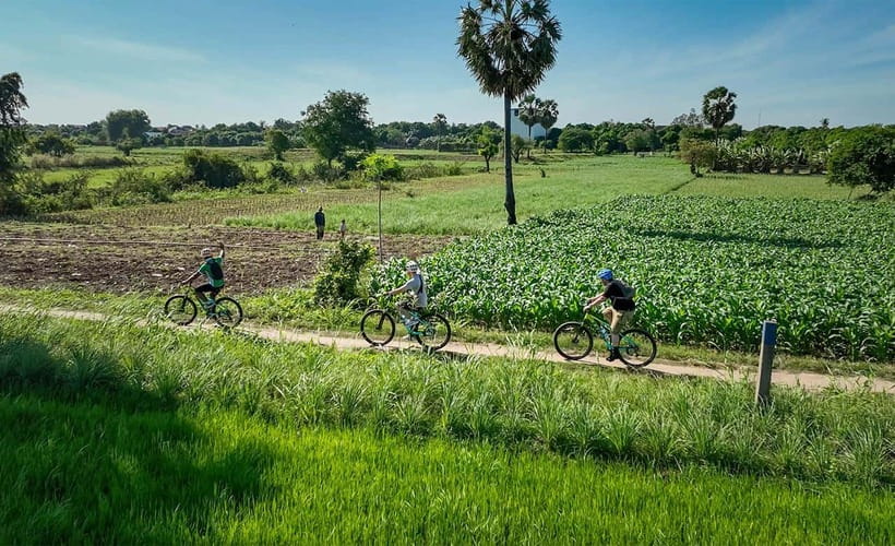 Phnom Penh: Bike & Boat Tour / E-Bike Available - A local café break with snacks