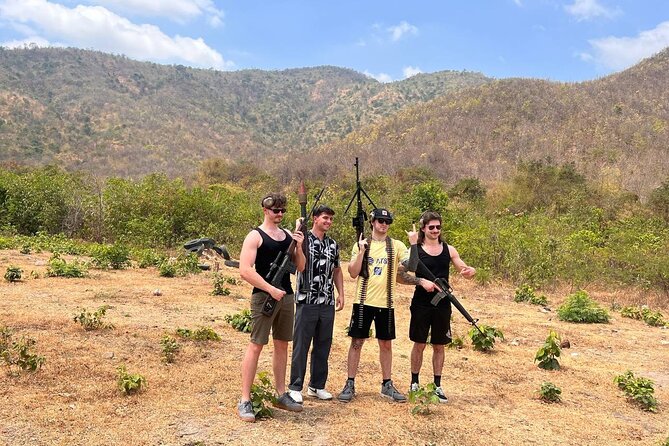 Phnom Penh City Tour & Cambodia Fire Range, Video Services - A mountain range with an unusually broad weapons menu