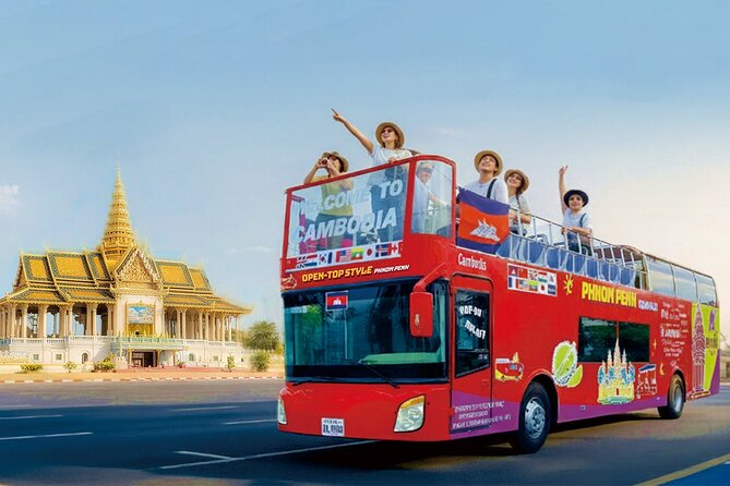 Phnom Penh Hop-on Hop-off Bus with Free Boat Cruise 1 Day Pass - Key points at a glance