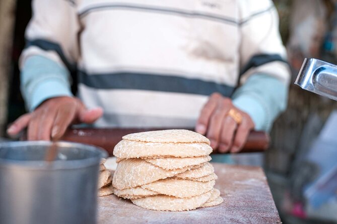 Phnom Penh Morning Market & Food Tour by Tuktuk - Includes All Food & Drinks! - Stop four: yellow turmeric crepes