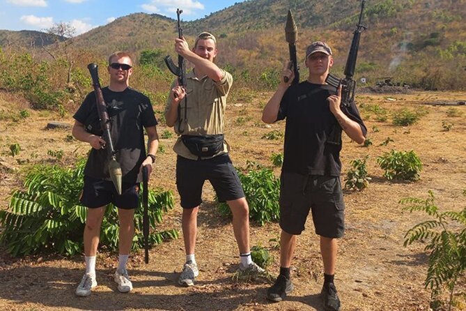 Phnom Penh Outdoor Shooting Range - Arriving at the mountain military-base range