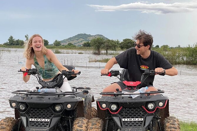 Quad Bike Ride Explore Local Villages - Sunset among rice paddies and water buffalo