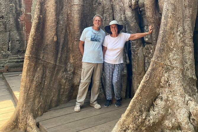 Siem Reap: 1 Day Angkor Wat + Sunrise Private Tour with Tuk-Tuk - Ta Prohm, where trees meet stone