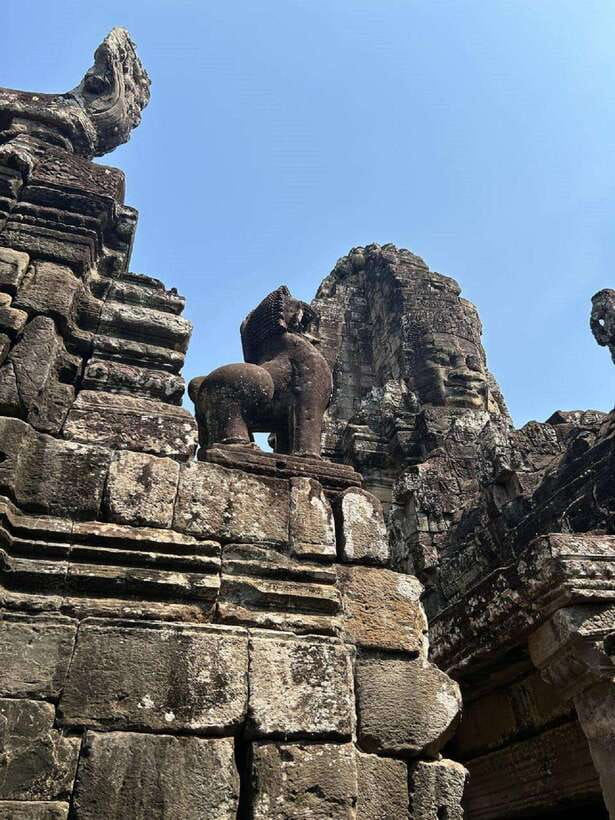 Siem Reap: Angkor Full-Day Group Tour with Japanese Guide - Bayon, where the stone faces watch back