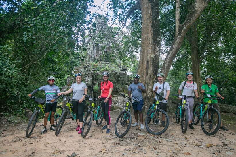 Siem Reap: Angkor Sunrise 2 Days Guided Bike Tour - Preah Khan and the temple called Tomb Raider