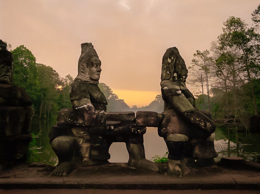 Siem Reap: Angkor Wat Sunrise or Sunset Guided Tour - Ta Prohm, tree roots, and a needed breakfast break