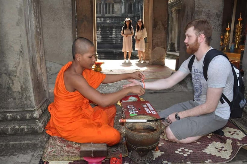 Siem Reap Cambodian Buddhist Water Blessing and Local Market - Key points at a glance