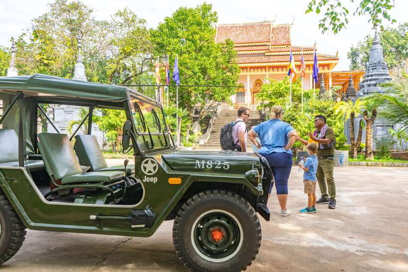 Siem Reap: Countryside Jeep Tour / SUV Car Available - A Buddhist blessing at Svay Romiet Pagoda