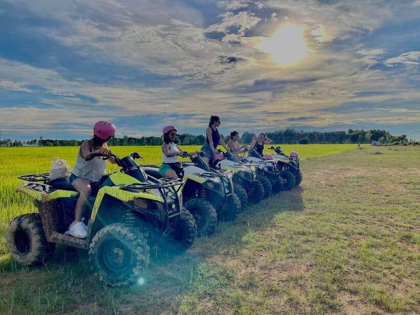 Siem Reap: Countryside Khmer village Tour by Quad Bike & ATV - Leaving Siem Reap behind on a Polaris ATV