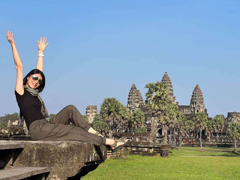 Siem Reap: Full Day Angkor Wat Temple Experience with Sunset - Bayon and the faces of Angkor Thom