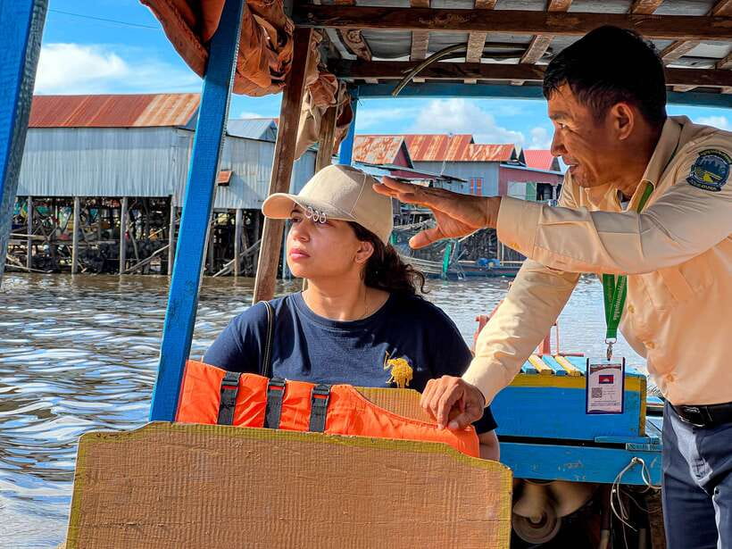 Siem Reap: Kampong Phluk and Tonle Sap Sunset Boat Cruise - SATCHA puts Cambodian craft before the lake