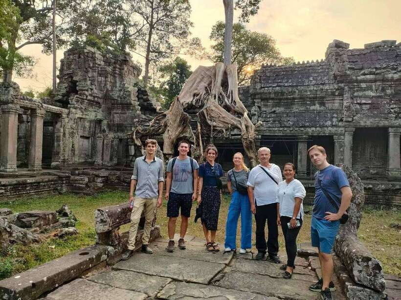 Small-Group Full Day Angkor wat Guide tour with Sun set - Ta Prohm and the temple reclaimed by trees