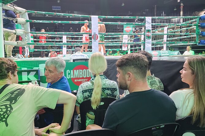 Watch Khmer Kickboxing with Free Beers by Ringside Seats - Pickup by tuk-tuk or van keeps the night simple
