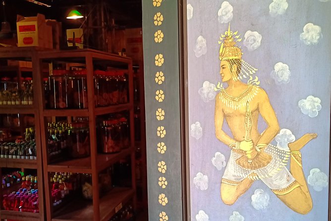Workshop Visit and Sombai Liqueur Tasting - Entering the old wooden Khmer house